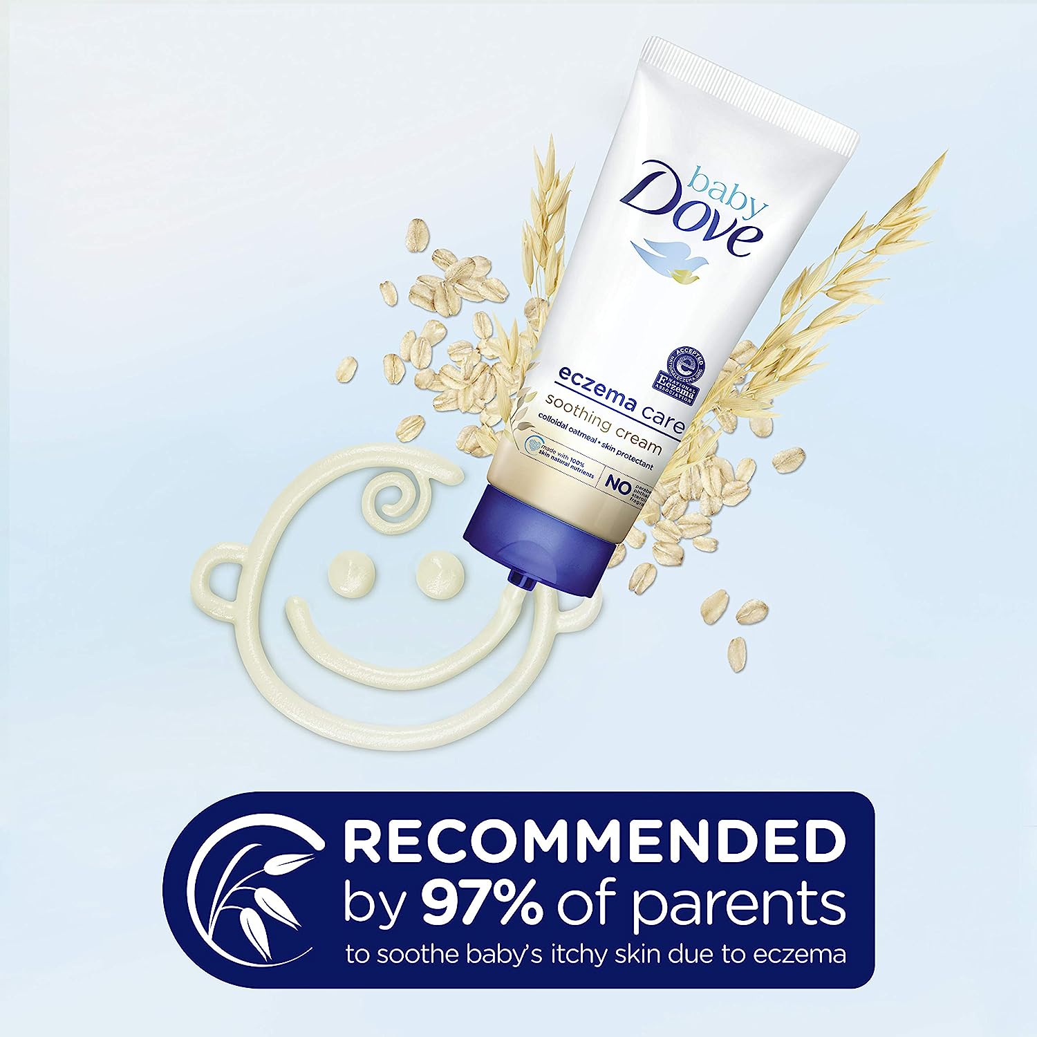 Baby Dove Soothing-Cream To Soothe Delicate Baby Skin Eczema Care No Artificial Perfume or Color, Paraben Free, Phthalate Free 5.1 oz - Image 8